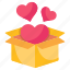 love box, valentine box, gift, valentine surprise, romantic surprise 