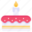 candle cake, valentine cake, cake, dessert, sweet 
