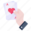 playing card, ace card, card game, spade card, poker card 