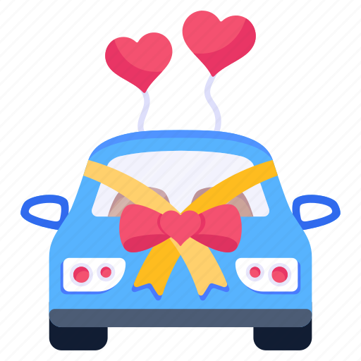 Wedding car, car gift, vehicle, valentine car, automobile icon - Download on Iconfinder