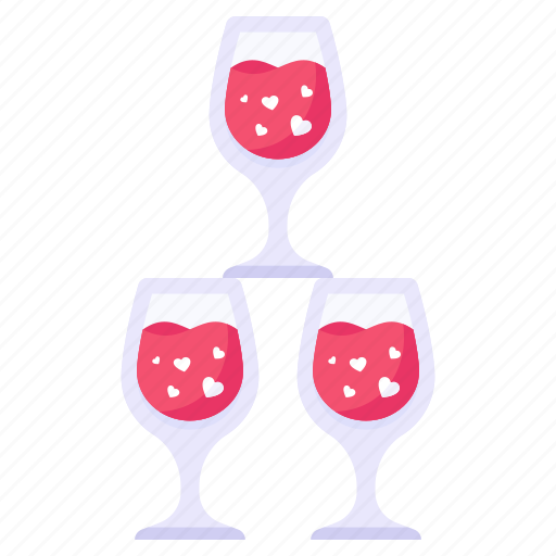 Drinks, alcohol, wine glasses, beverage, party drinks icon - Download on Iconfinder