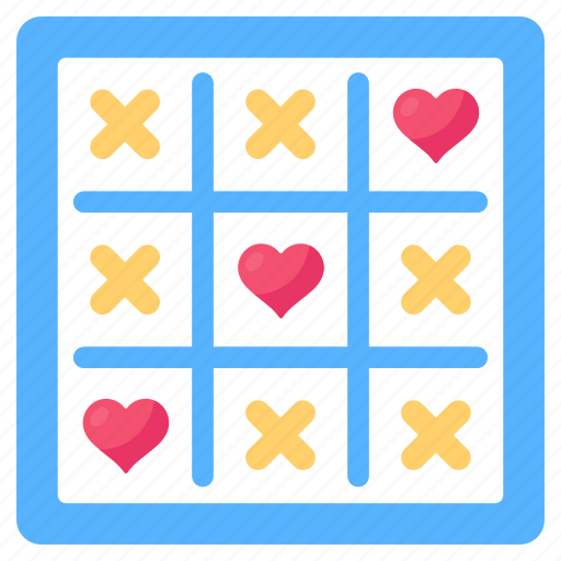 Tic tac, love game, valentine game, game, board game icon - Download on Iconfinder