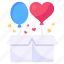 surprise, gift, present, balloons, gift box 