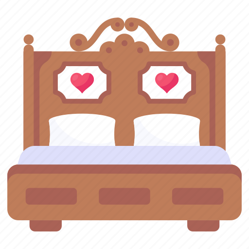 Bed, bedroom, furniture, interior, bedstead icon - Download on Iconfinder