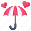 rain protection, love umbrella, parasol, umbrella, sunshade 