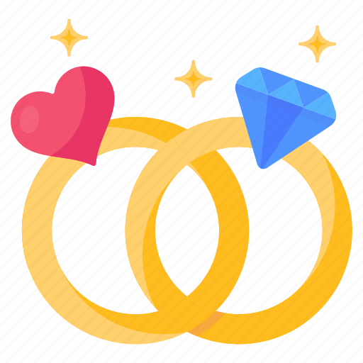 Wedding rings, engagement rings, rings, proposal rings, jewelry icon - Download on Iconfinder