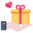 surprise, present, valentine gift, gift box, hamper