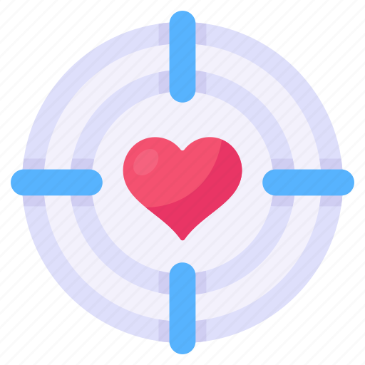 Love focus, love target, love goal, focus, focal point icon - Download on Iconfinder