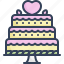 wedding, cake, celebration, love, marriage 