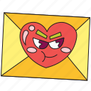love, sticker, envelope, cute, smile, mail, email, heart, valentine