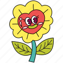 love, sticker, valentine, romance, flower, floral, petal