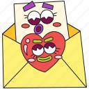 love, sticker, email, message, envelope, valentine, heart