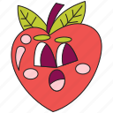 love, sticker, food, fruit, heart, cherry, fruit apple