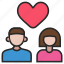 love, couple, relationship, heart, love and romance, user, woman, avatar, man 