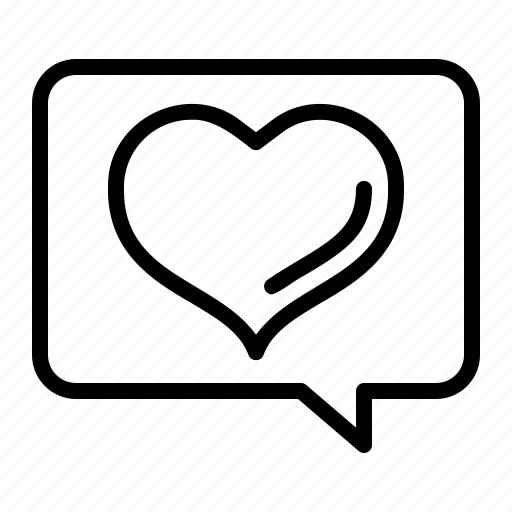 Chat, communication, love, heart, speech, bubble, messages icon - Download on Iconfinder