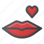 kiss, lips, love 