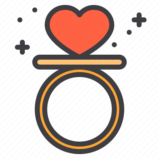 Couple, design, heart, love, ring, wedding icon - Download on Iconfinder