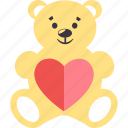 love, award, bookmark, day, favorite, favorites, teddy bear 