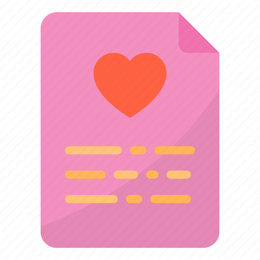Couple, design, document, file, heart, love icon - Download on Iconfinder
