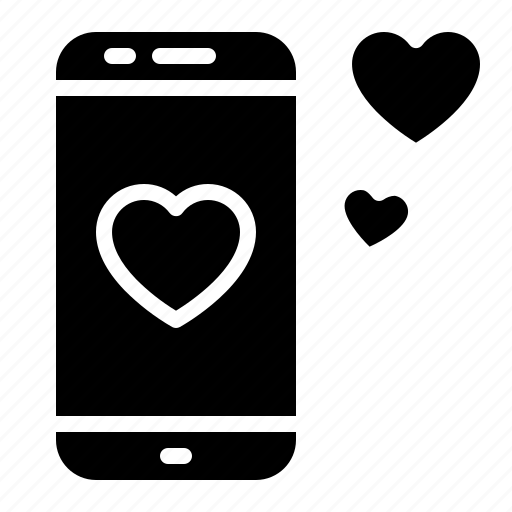 Couple, design, heart, love, smartphone icon - Download on Iconfinder