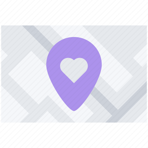 Day, heart, location, love, map, relationship, valentine icon - Download on Iconfinder