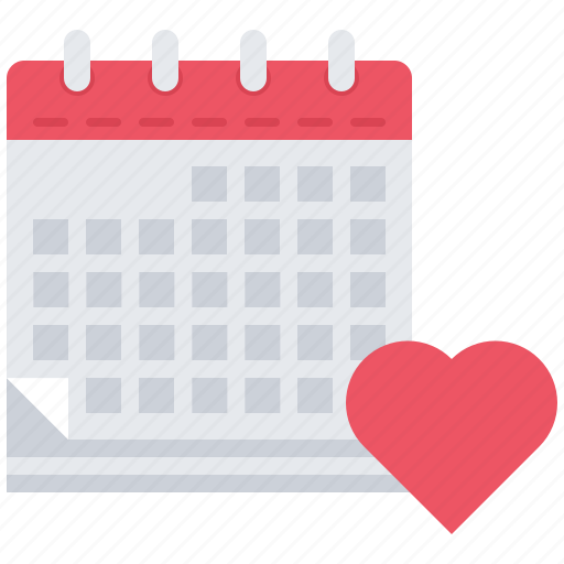 Calendar, day, heart, love, relationship, valentine icon - Download on Iconfinder