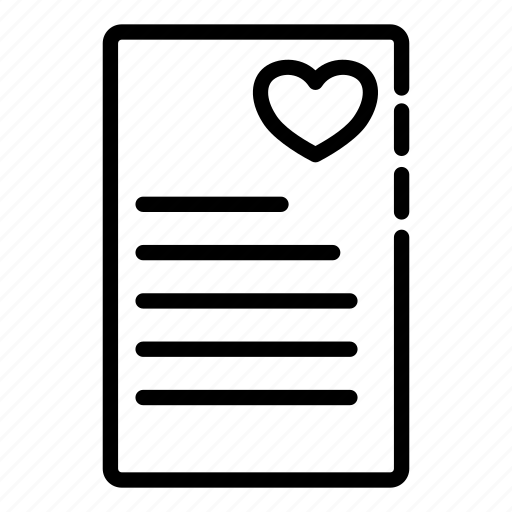 Letter, heart, love, valentine icon - Download on Iconfinder