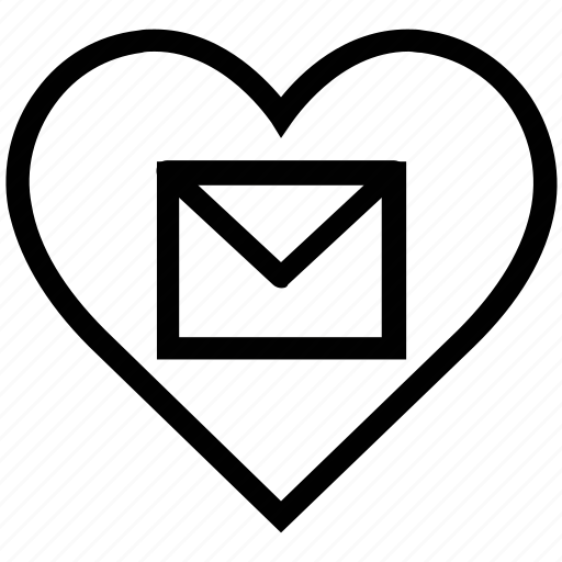 Envelop, greeting, heart shape, letter, letter in heart icon - Download on Iconfinder