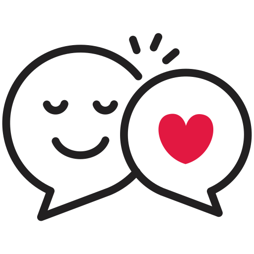 Chat, conversation, comment, chat with love icon - Download on Iconfinder