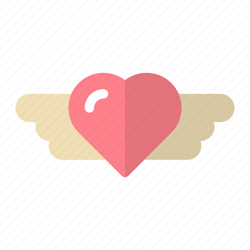 Dating, heart, love, valentine, wedding, wings icon - Download on Iconfinder