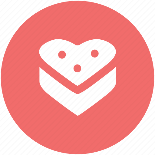 Anniversary, cake, happiness, heart shaped, love, valentine day, wedding icon - Download on Iconfinder