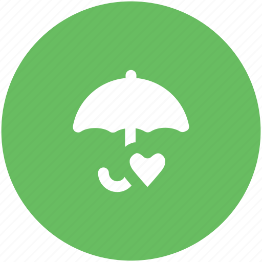 Heart, love inspiration, love theme, parasol, protection symbol, umbrella, valentine icon - Download on Iconfinder