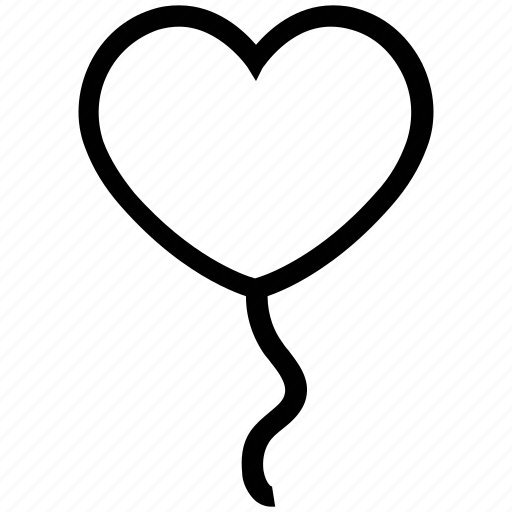 Balloon, greeting balloon, heart, heart balloon, love icon - Download on Iconfinder