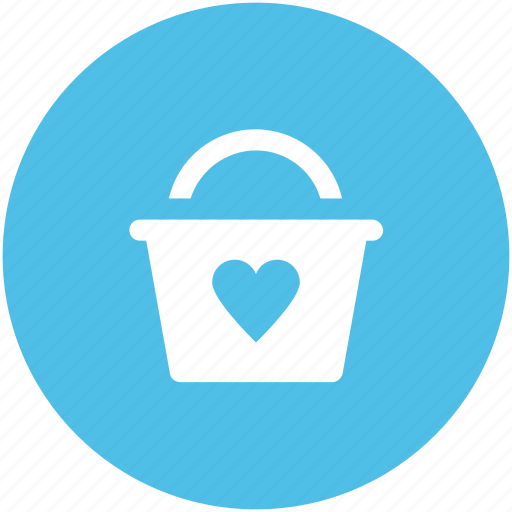 Basket, happiness, heart sign, love, love inspirations, passion, shopping icon - Download on Iconfinder