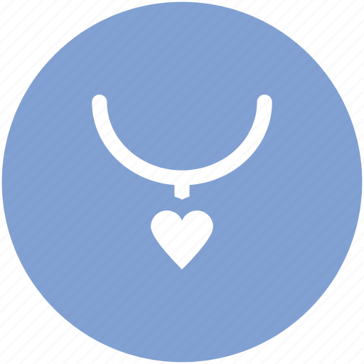 Beauty, fashion accessory, girlish, glamour, heart shape, jewelry, necklace icon - Download on Iconfinder