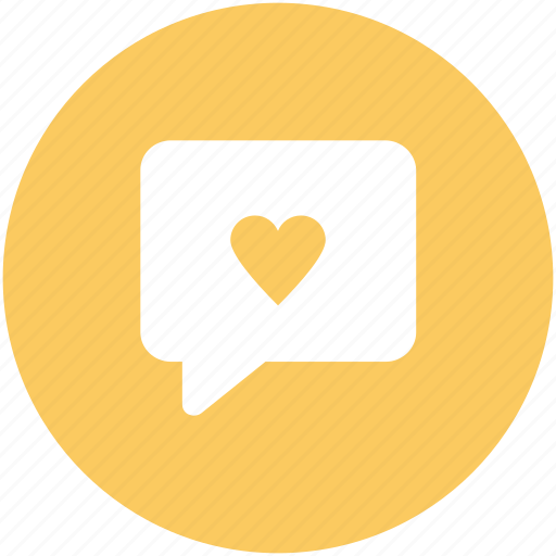 Compassion, heart sign, love chat, love via internet, relationship theme, romantic conversation, speech bubble icon - Download on Iconfinder