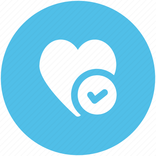 Check mark, infographic element, like, love, love heart, love sign, passion icon - Download on Iconfinder