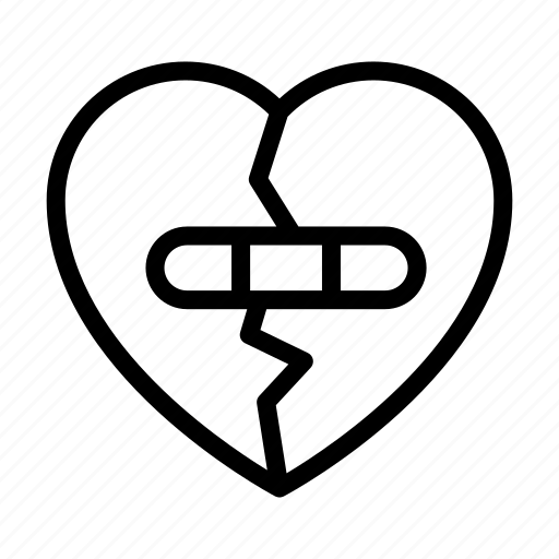Broken, emotional, heart, love, sad icon - Download on Iconfinder
