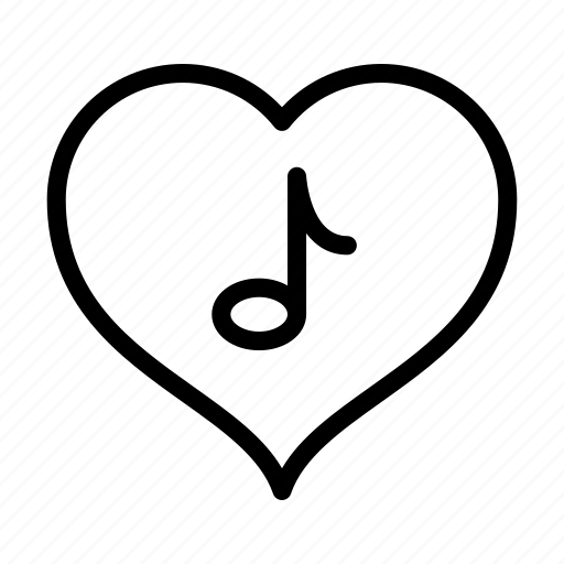 Heart, love, melody, music, valentine icon - Download on Iconfinder