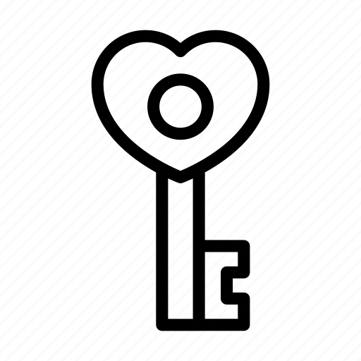 Key, lock, love, romance, valentine icon - Download on Iconfinder