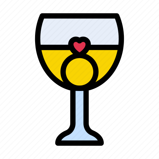 Drink, engagement, jewel, marriage, ring icon - Download on Iconfinder