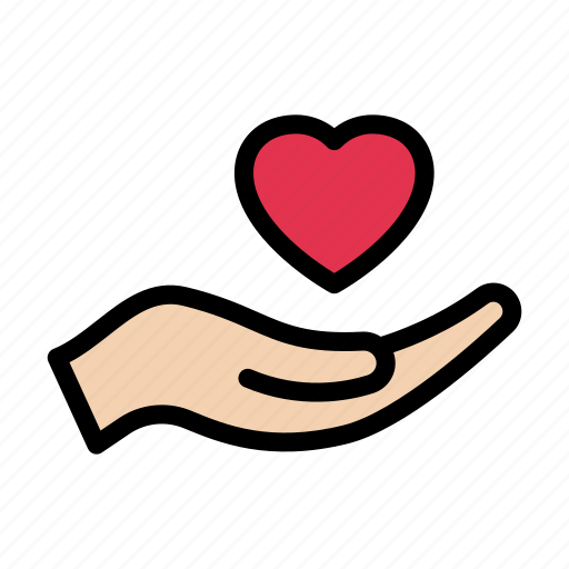 Care, hand, heart, love, protection icon - Download on Iconfinder