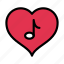 heart, love, melody, music, valentine 