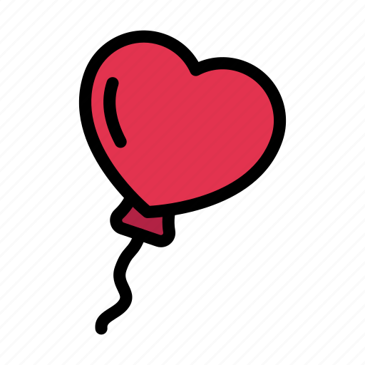 Balloon, fly, heart, love, wedding icon - Download on Iconfinder