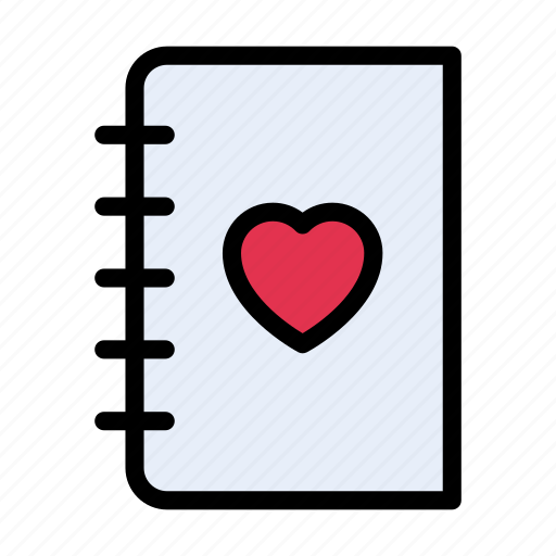 Diary, love, notebook, valentine, wedding icon - Download on Iconfinder