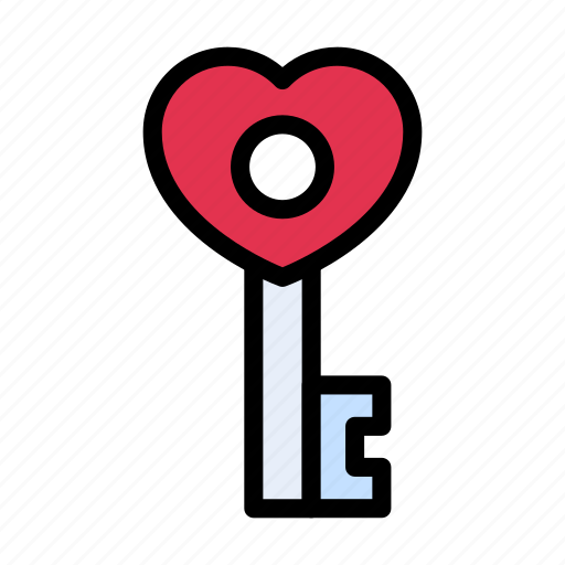 Key, lock, love, romance, valentine icon - Download on Iconfinder