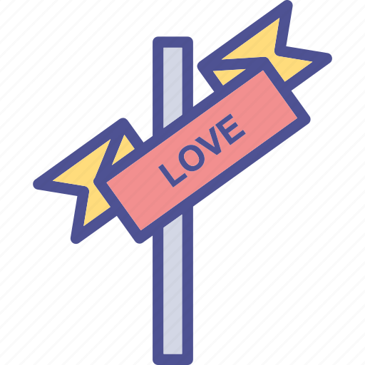 Direction, directional arrow, love milepost, love signpost icon - Download on Iconfinder