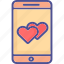 love message, love notification, mobile, mobile communication 