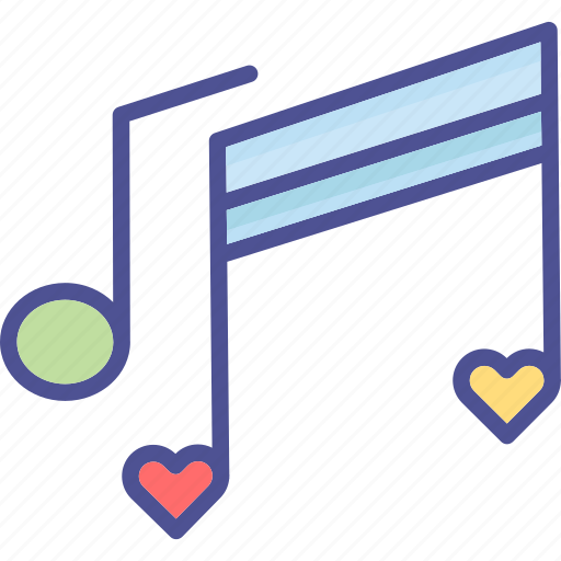 Romance song, love music, love songs, music sign icon - Download on Iconfinder