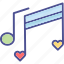 romance song, love music, love songs, music sign 